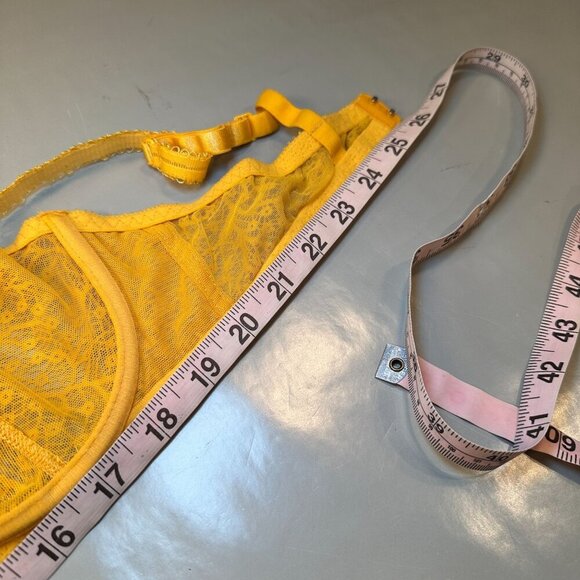 Jourelle Allegra Balconette Underwire Bra Italy Women Lace 34D Adjustable Straps - Picture 12 of 15